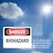 Signmission Biohazard Danger Sign, Vinyl Decal, 5in W x 3.5in L, 2PK OS-2PACK-DS-D-35-L-2411 - alternate 5